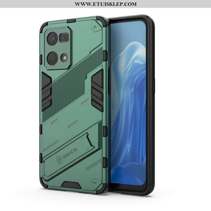 Etui do Oppo Reno 7 Zdejmowany Stojak W Dwóch Pozycjach Bez Użycia Rąk